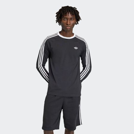 ADIDAS ORIGINALS 3-STRIPES LONGSLEEVE TEE Black MEN