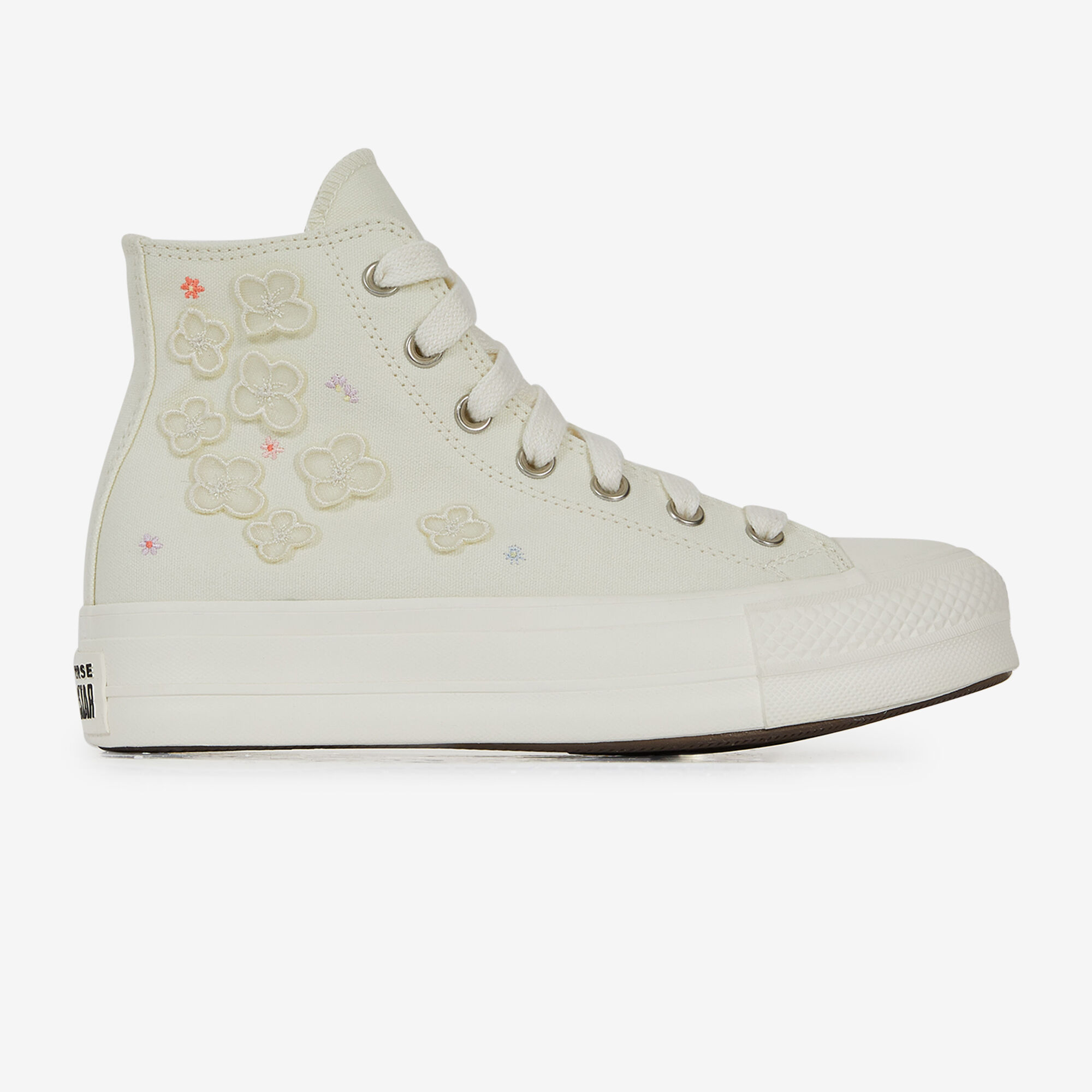 CONVERSE CHUCK TAYLOR ALL STAR LIFT HI FLOWER PLA BEIGE SNEAKERS WOMEN Courir