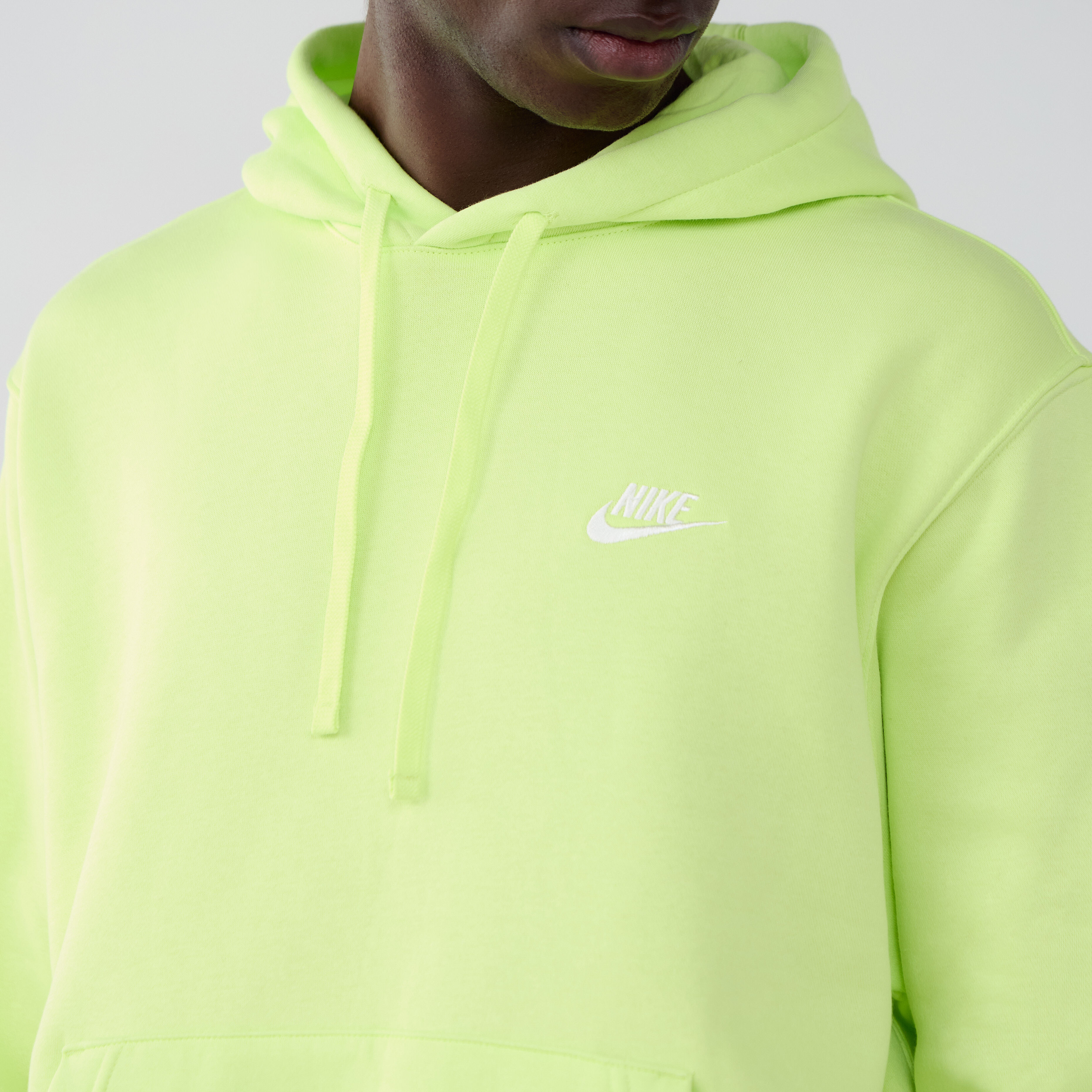 Hoodie Club Small Logo  Jaune Fluo