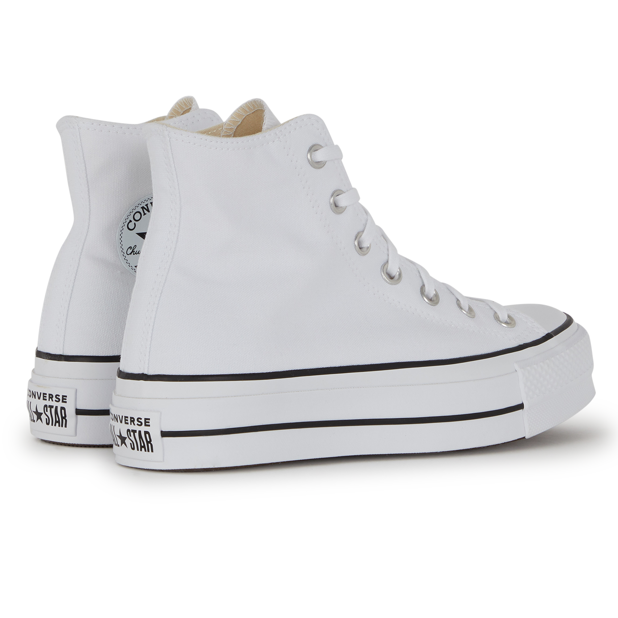 converse basse blanche courir