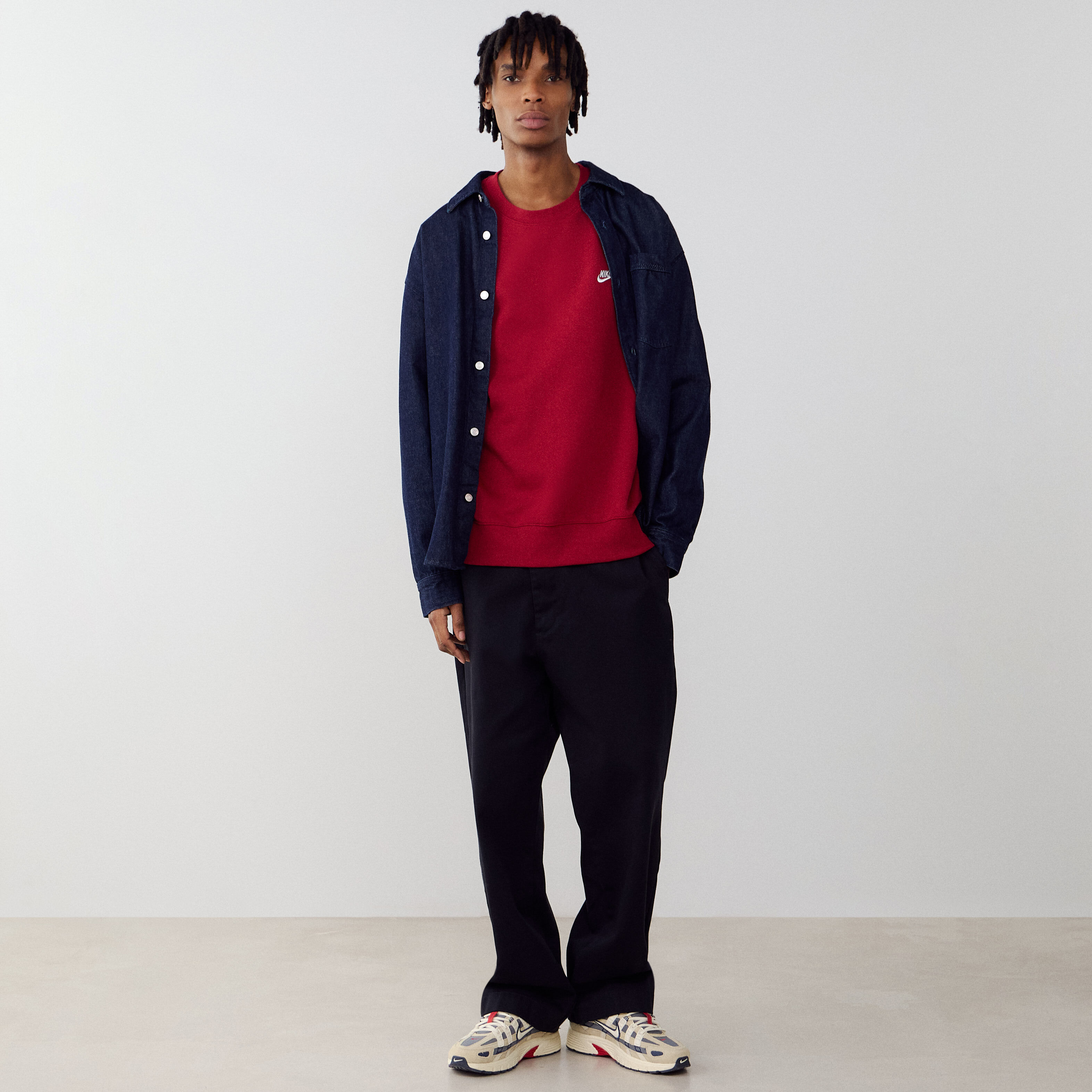 Sweat shirt Nike NK CLUB BB CREW EU - vue 4