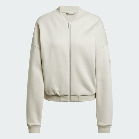 ADIDAS SPORTSWEAR Essentials Contemporary Logo Bomber Jacket Beige WOMEN