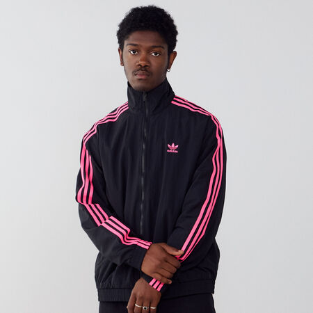 ADIDAS ORIGINALS JACKET FZ FIREBIRD WVN NOIR/ROSE HOMME