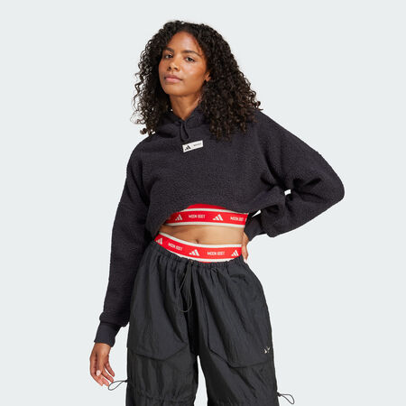 ADIDAS SPORTSWEAR Sweat-shirt à capuche court adidas x MOON BOOT Black FEMME
