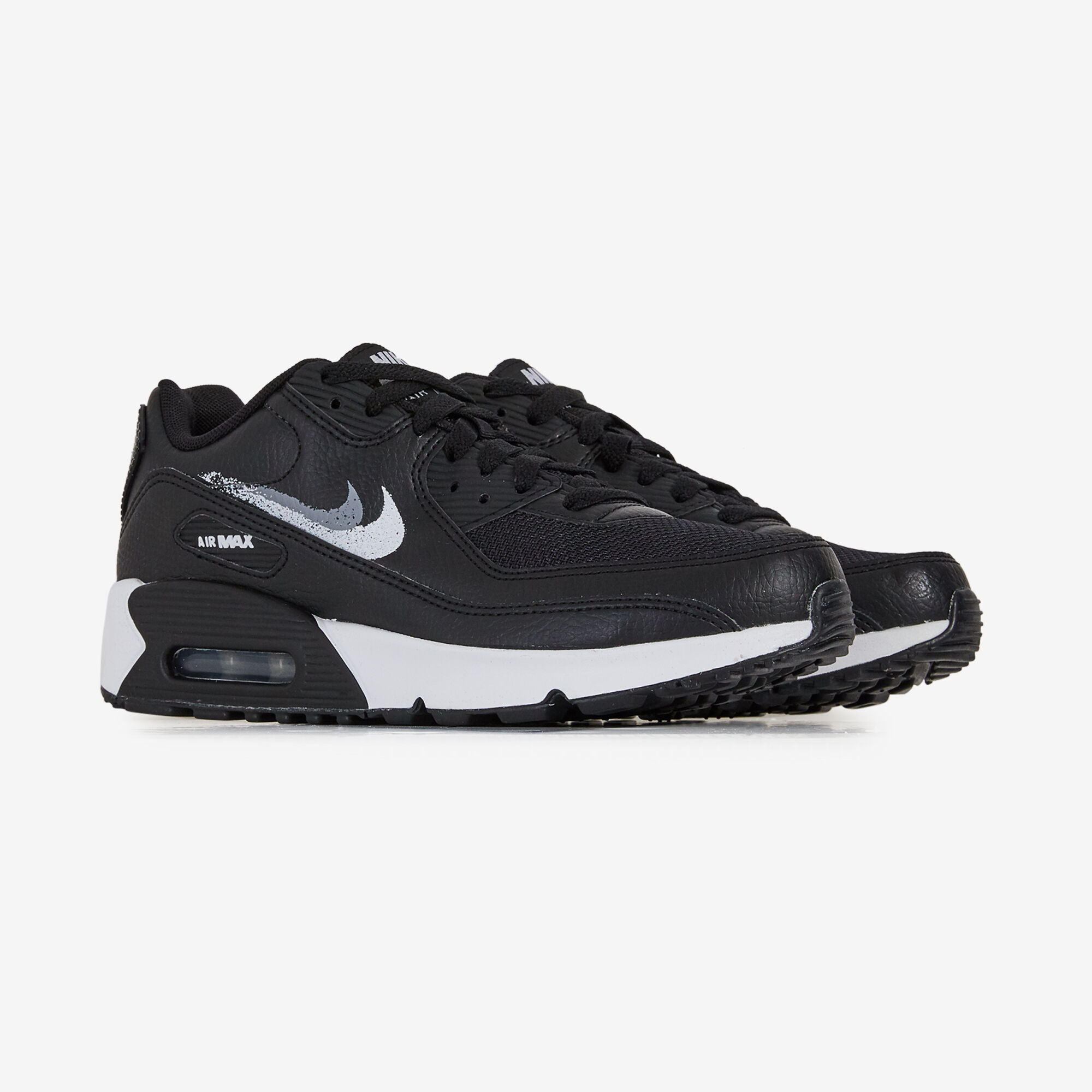 NIKE AIR MAX 90 BLACK WHITE SNEAKERS CHILDREN Courir