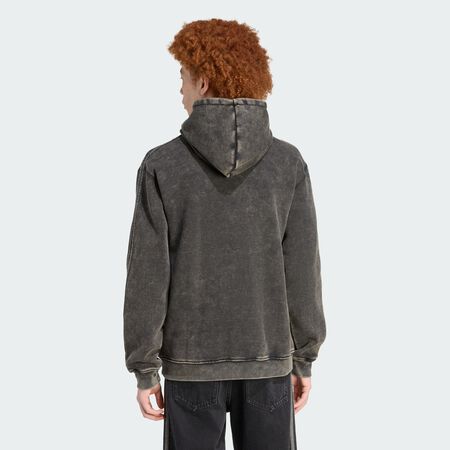 ADIDAS ORIGINALS SWEAT-SHIRT À CAPUCHE DÉLAVÉ Black HOMME