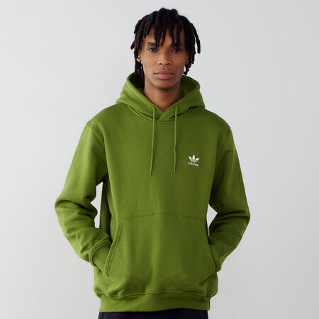 ADIDAS ORIGINALS HOODIE ESSENTIAL TREFOIL GREEN/WHITE MEN