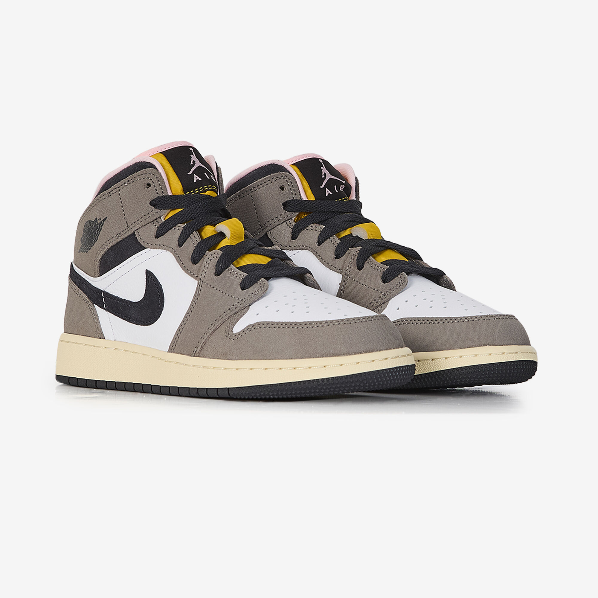 Air Jordan 1 Mid  Kaki/blanc