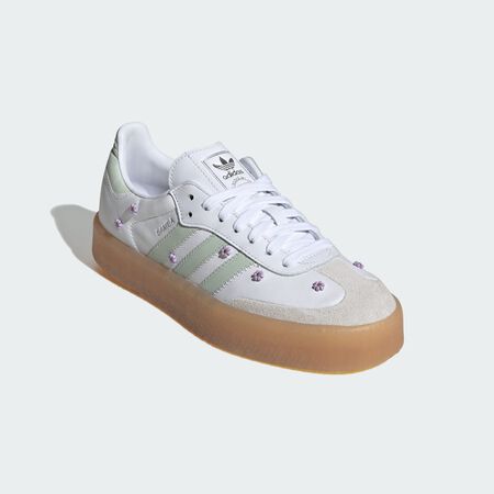 ADIDAS ORIGINALS Sambae Shoes Cloud White / Linen Green / Gum WOMEN