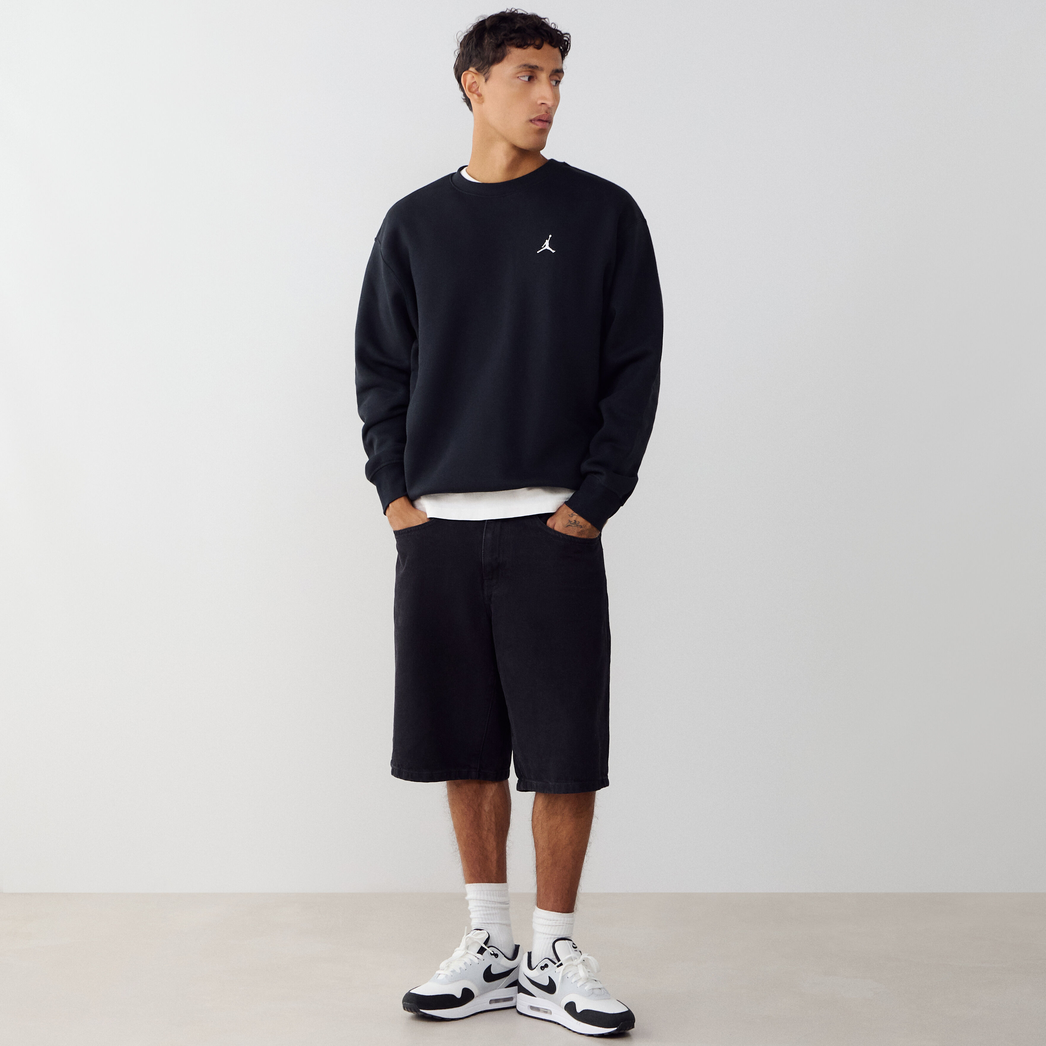 Sweat shirt Nike j brkln flc crew EU - vue 3