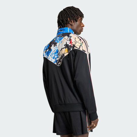 ADIDAS PERFORMANCE Veste de surv&ecirc;tement Manchester United Stone Roses Black / Multicolor HOMME