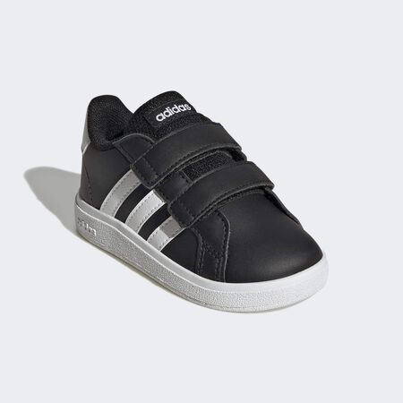 ADIDAS SPORTSWEAR Grand Court Lifestyle Hook and Loop Shoes Core Black / Cloud White / Core Black BABIES