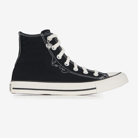 CONVERSE CHUCK TAYLOR HI LOVE NOIR/BLANC FEMME