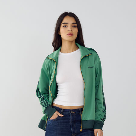 ADIDAS ORIGINALS JACKET FZ BADGE FIREBIRD TRACKTOP GREEN WOMEN