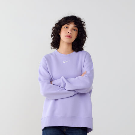 NIKE SWEAT CREW PHOENIX LONG OVERSIZED PURPLE/WHITE WOMEN