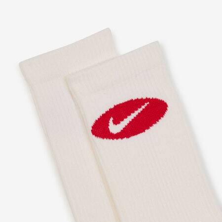 NIKE CHAUSSETTES X3 CREW LIFESTYLE OFF-WHITE/RED MEN