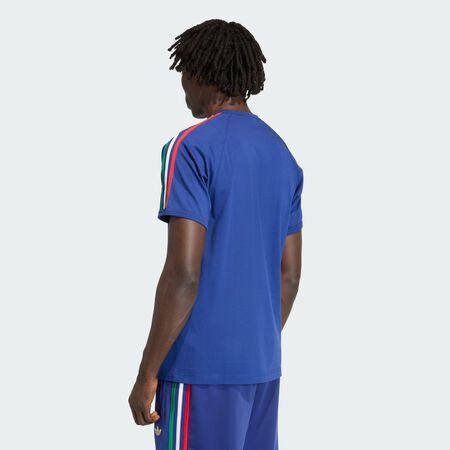 ADIDAS ORIGINALS T-SHIRT 3 BANDES Victory Blue / Bold Green / White HOMME