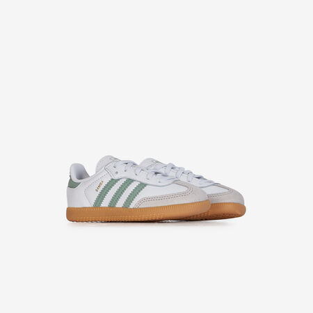 ADIDAS ORIGINALS samba SAMBA OG EL WHITE/GREEN BABIES
