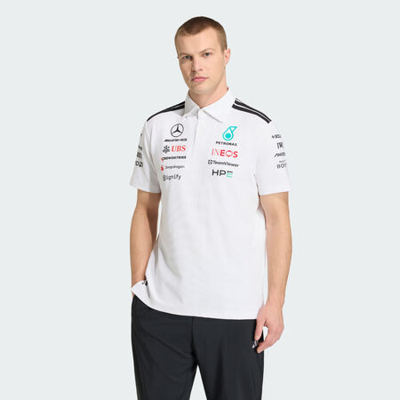 ADIDAS PERFORMANCE POLO MERCEDES - AMG PETRONAS FORMULA 1 TEAM ENGINEERS White HOMME