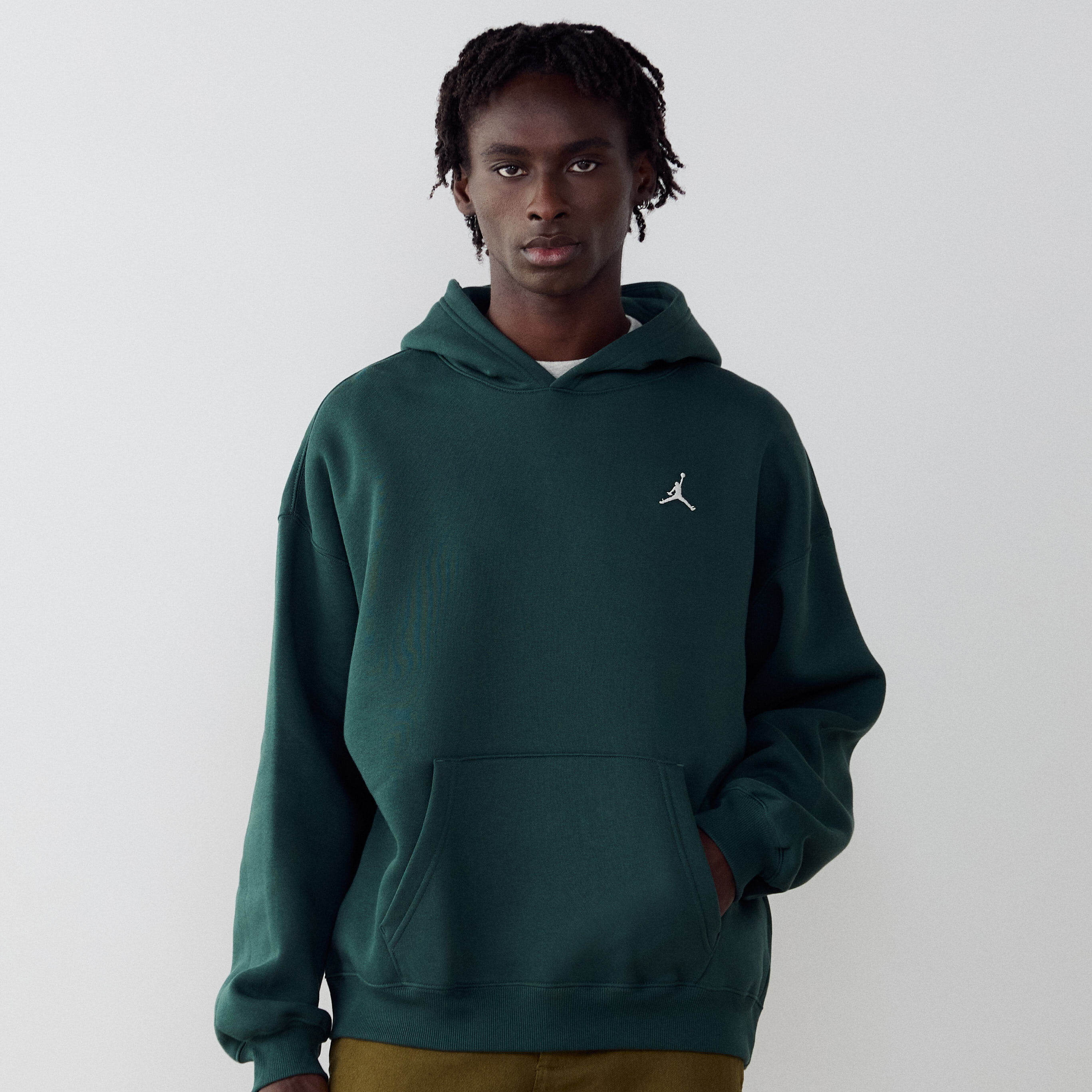 Hoodie Brooklyn Oversized  Vert/beige