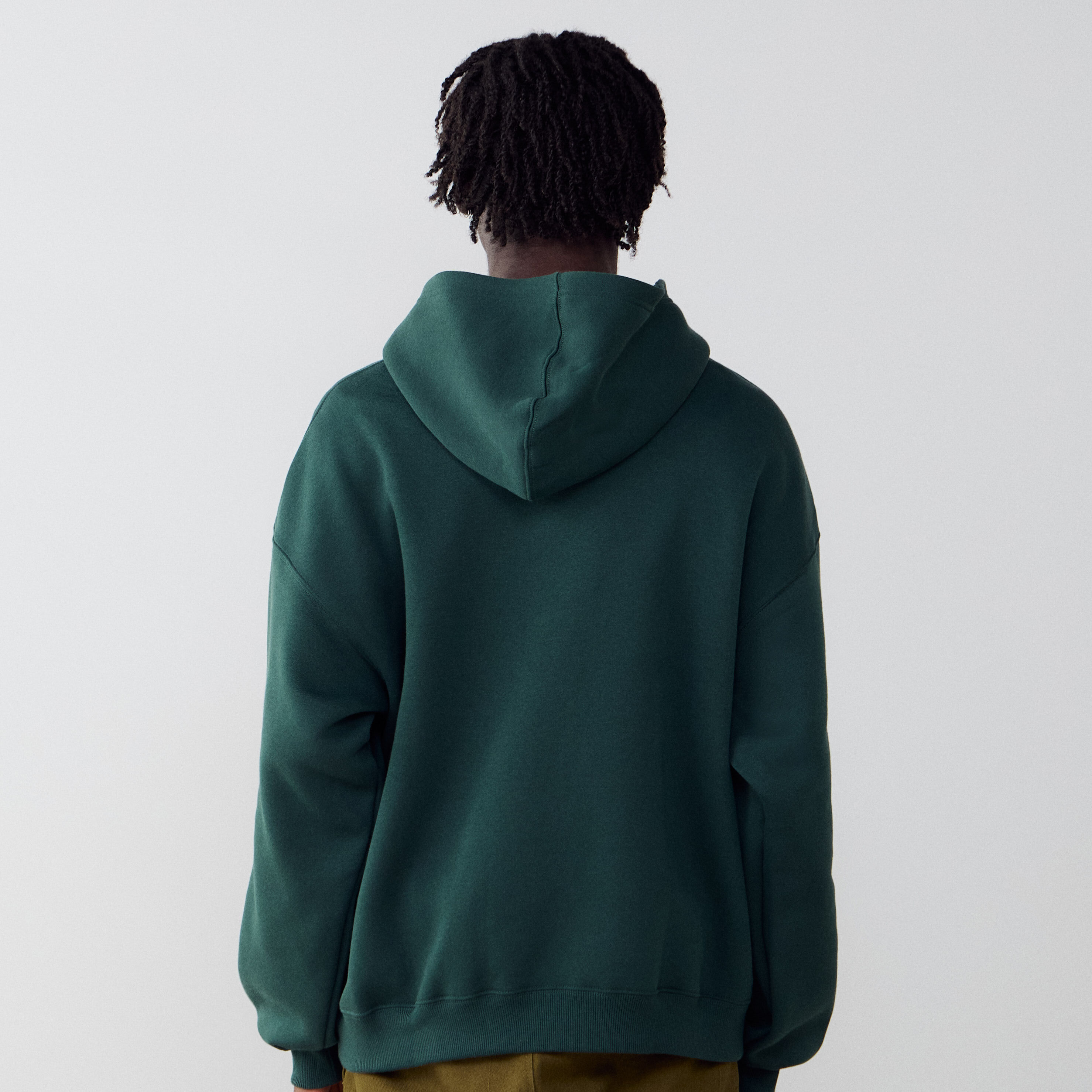 Hoodie Brooklyn Oversized  Vert/beige