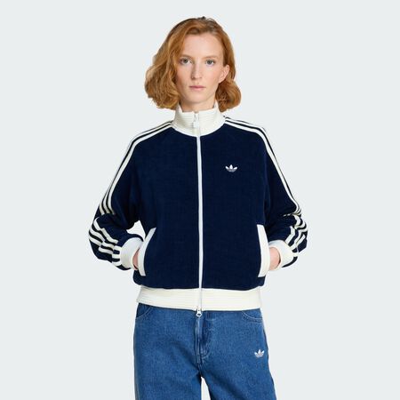 ADIDAS ORIGINALS VESTE DE SURVÊTEMENT ADIDAS ORIGINALS MAILLE VELOURS Night Indigo FEMME