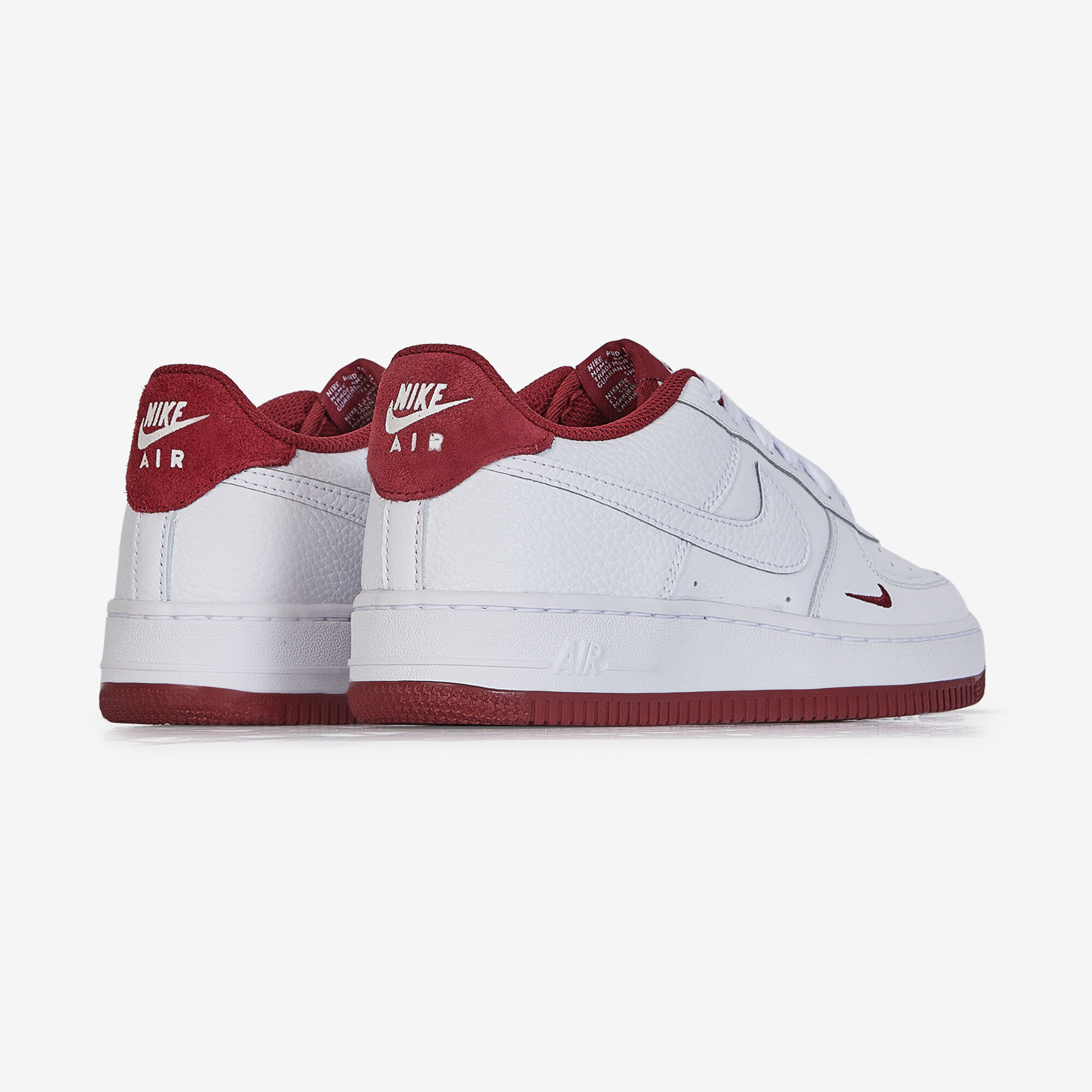Air Force 1 Low Mini Swoosh  Blanc/rouge