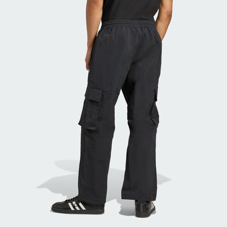 ADIDAS ORIGINALS Front Stripes Woven Cargo Pants Black MEN
