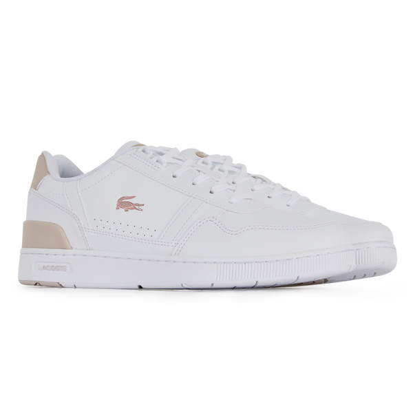 LACOSTE T CLIP PASTEL BLANC ROSE SNEAKERS ENFANT Courir