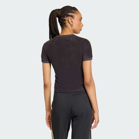 ADIDAS ORIGINALS T-SHIRT EN TISSU ÉPONGE CALI Black FEMME