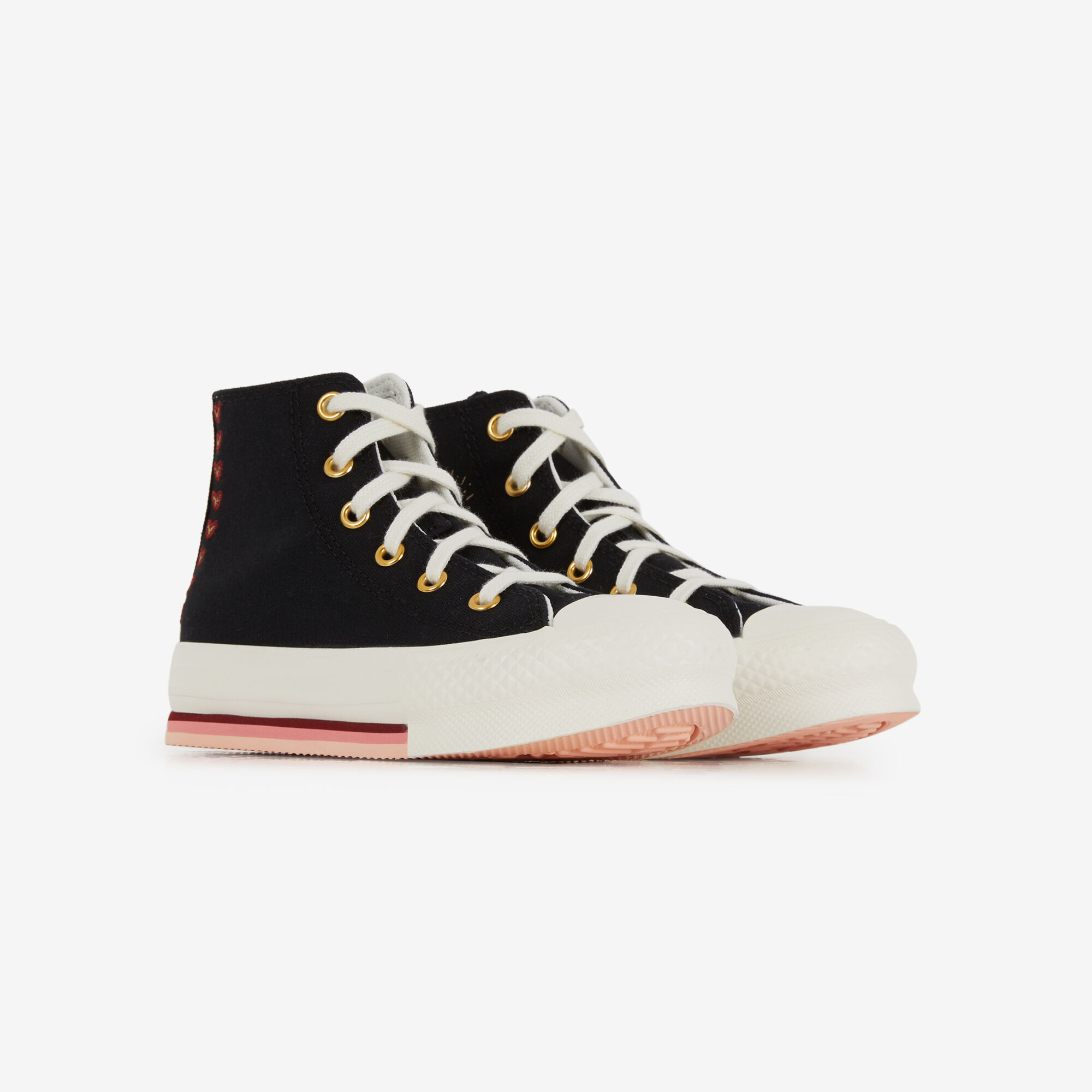CONVERSE CHUCK TAYLOR ALL STAR EVA LIFT HI VALENT BLACK RED