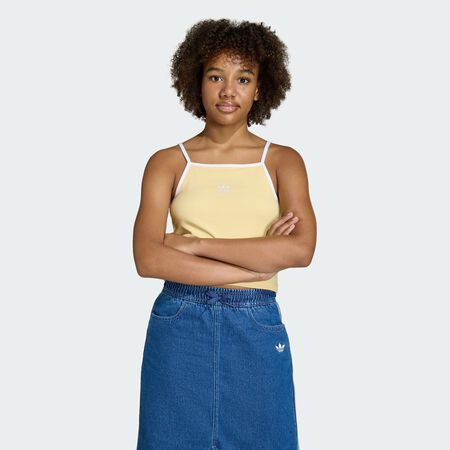 ADIDAS ORIGINALS SLIM MINI RIB TANK TOP Orange Tint JUNIOR