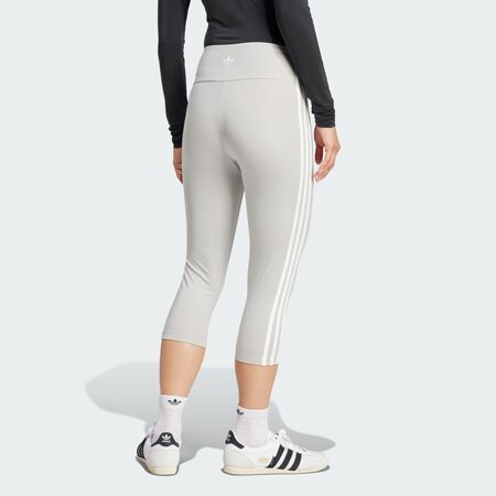 ADIDAS ORIGINALS Legging corsaire Adicolor 3 bandes Grey Two FEMME