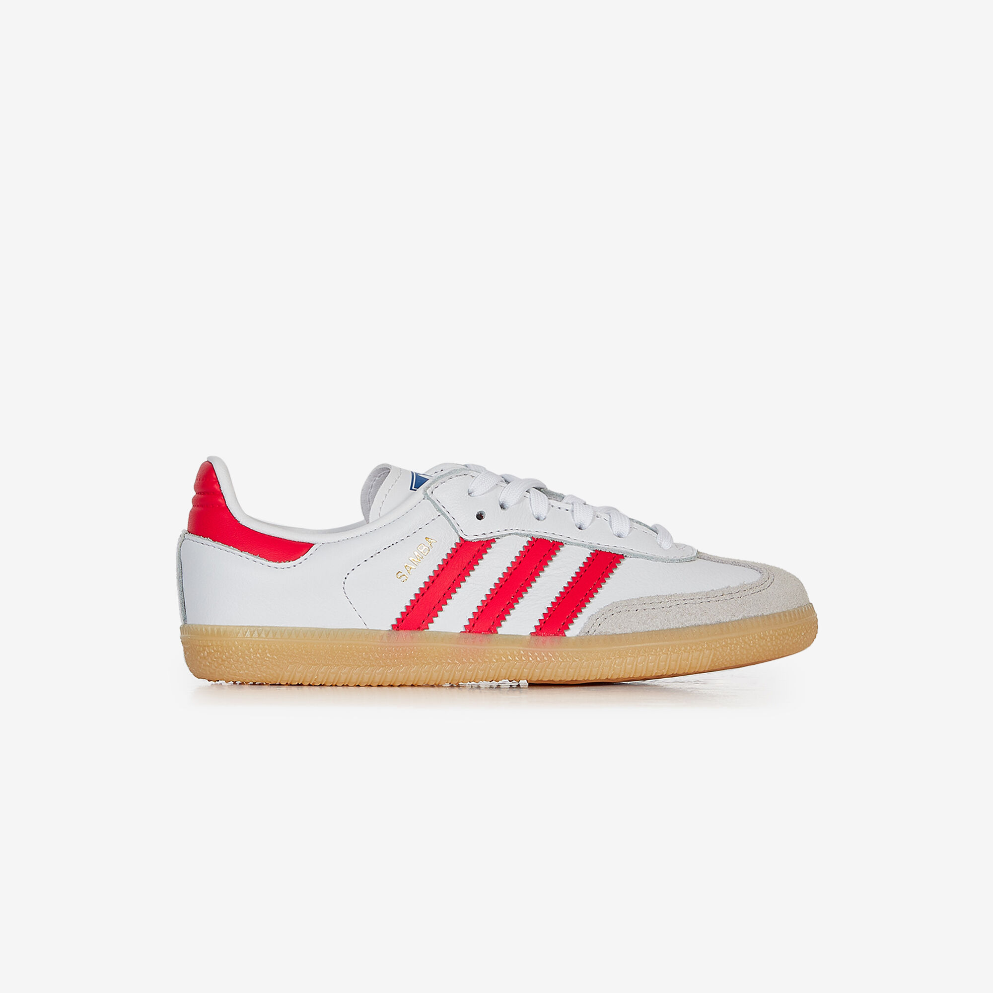 ADIDAS ORIGINALS SAMBA OG SNEAKERS ENFANT BLANC VERT LACETS Courir