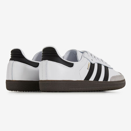 ADIDAS ORIGINALS SAMBA OG SNEAKERS FEMME BLANC/NOIR LACETS