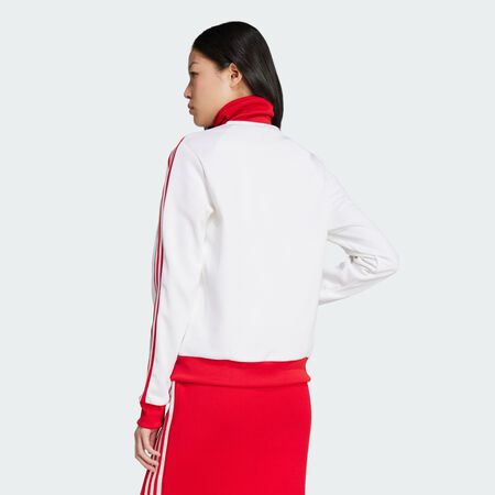 ADIDAS ORIGINALS JACKET FZ ADICOLOR CLASSICS WHITE/RED WOMEN