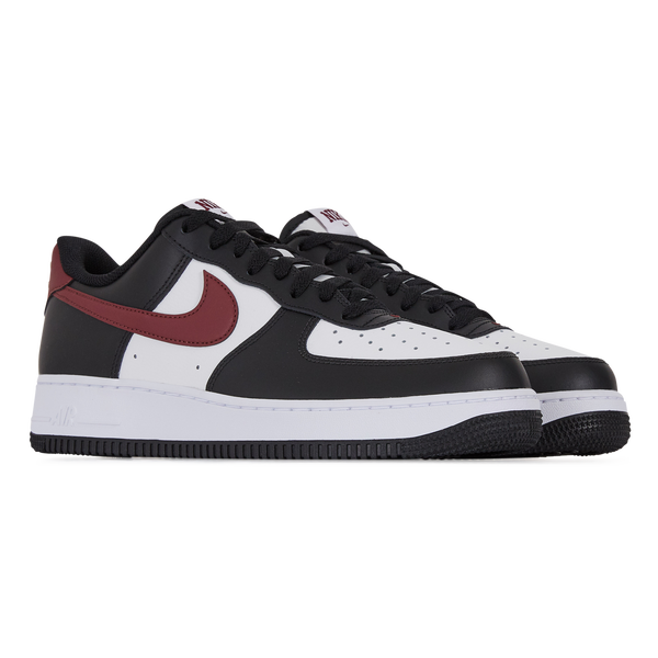 NIKE AIR FORCE 1 LOW SNEAKERS HOMME BLANC BORDEAUX LACETS Courir