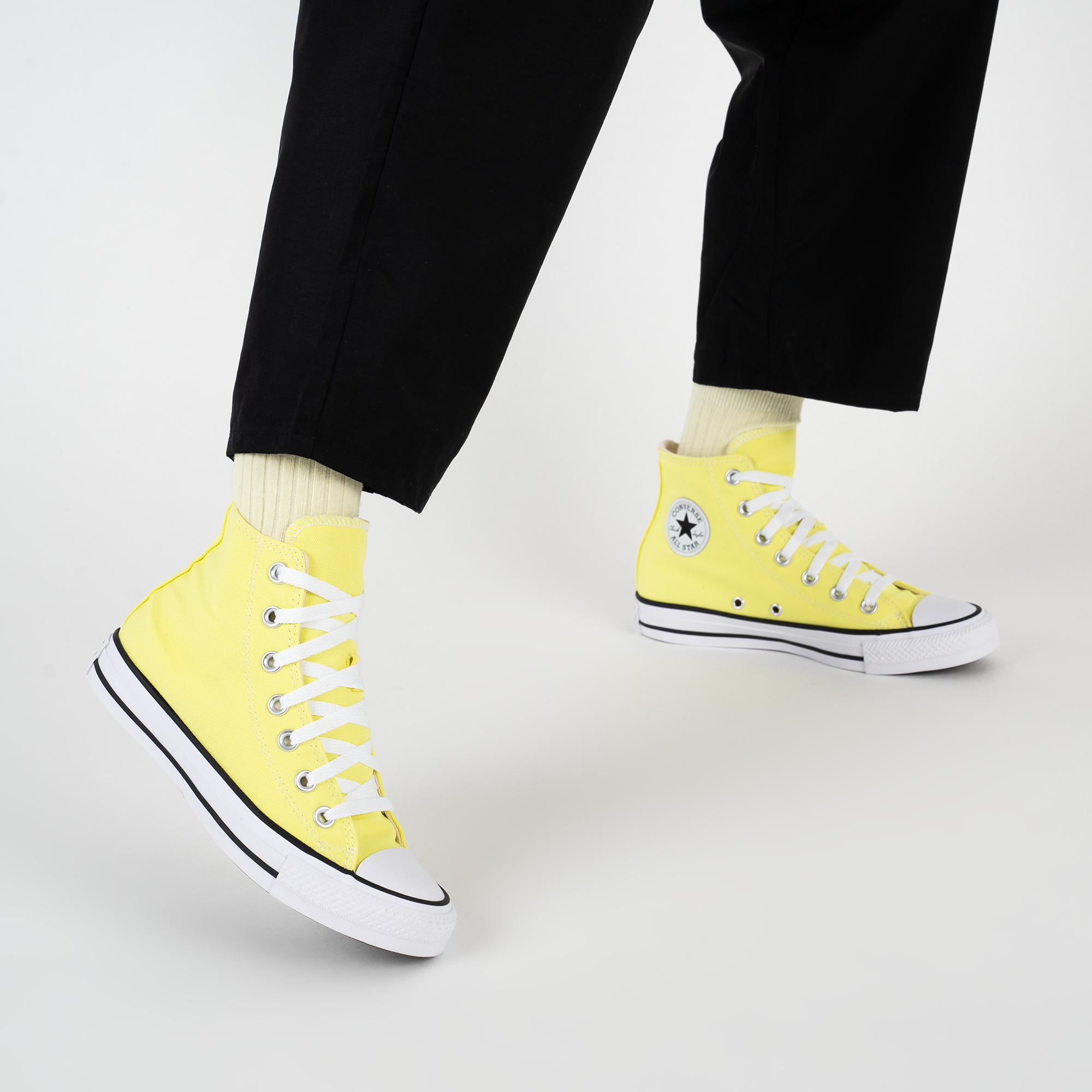 Converse montante jaune clearance