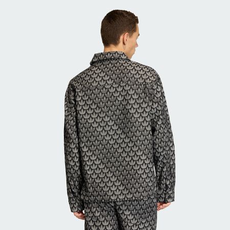 ADIDAS ORIGINALS CHEMISE MONOGRAMME DENIM Black HOMME