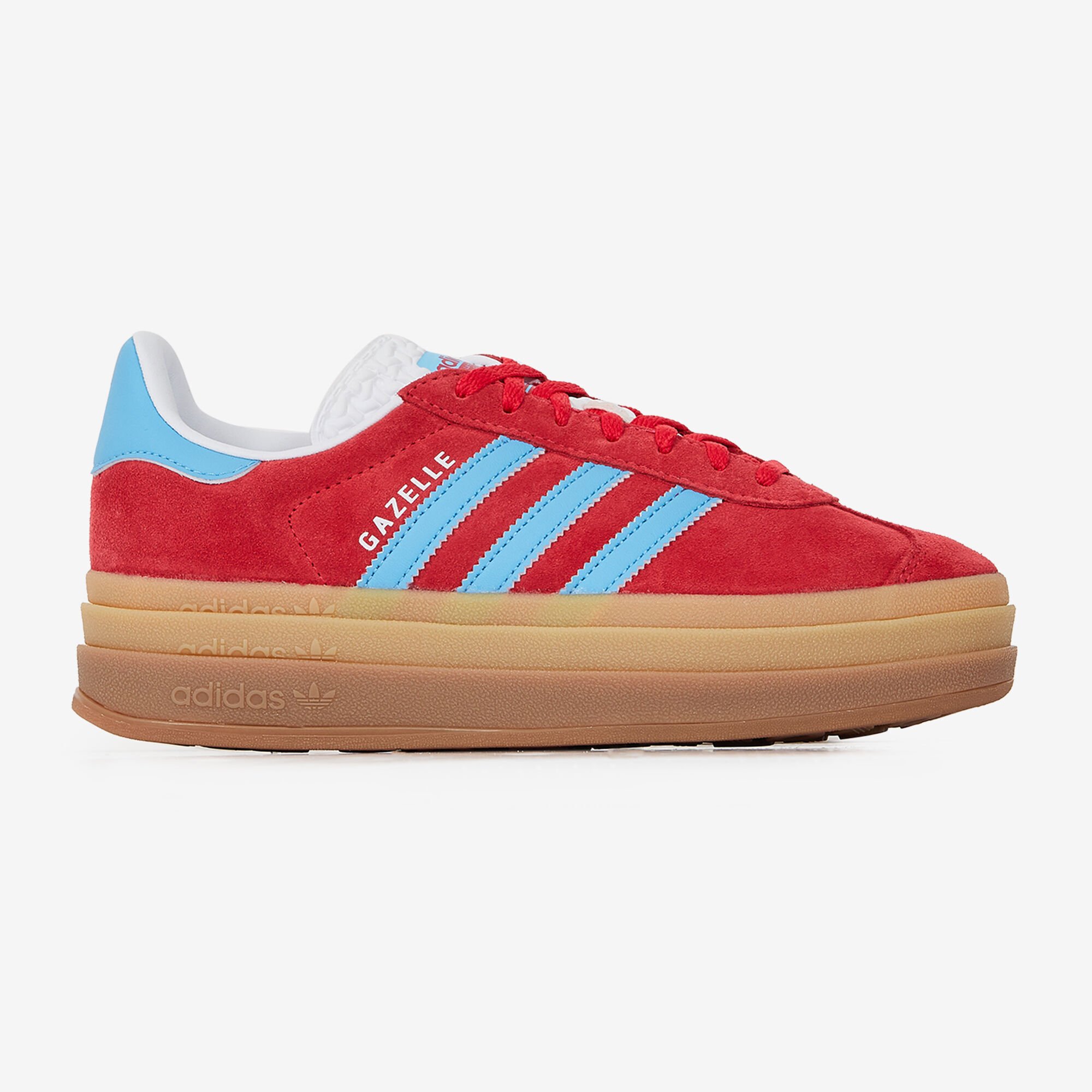 ADIDAS ORIGINALS GAZELLE BOLD SNEAKERS FEMME ROUGE ROSE LACETS Courir