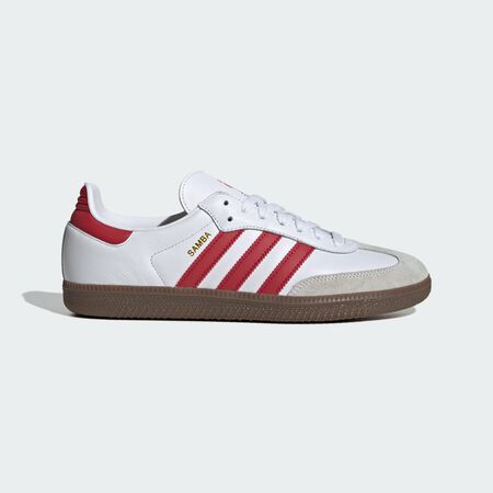 Samba Manchester United Shoes : Cloud White / Strawberry Red / Gum