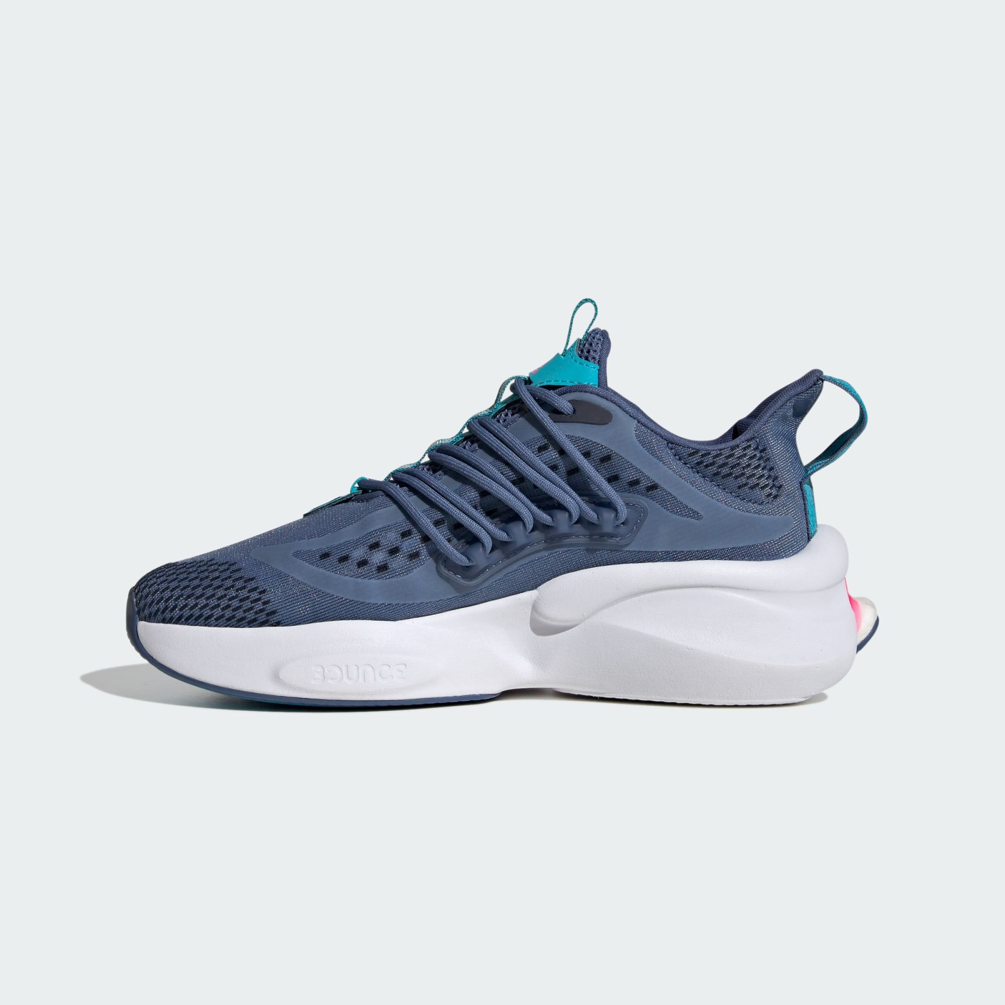 ADIDAS ORIGINALS ALPHABOOST V1 SHOES Crew Blue Lucid Pink