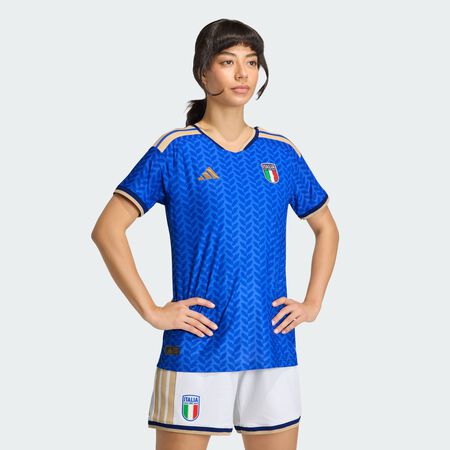 ADIDAS PERFORMANCE Italy 26 Women's Team Home Authentic Jersey Bold Blue WOMEN