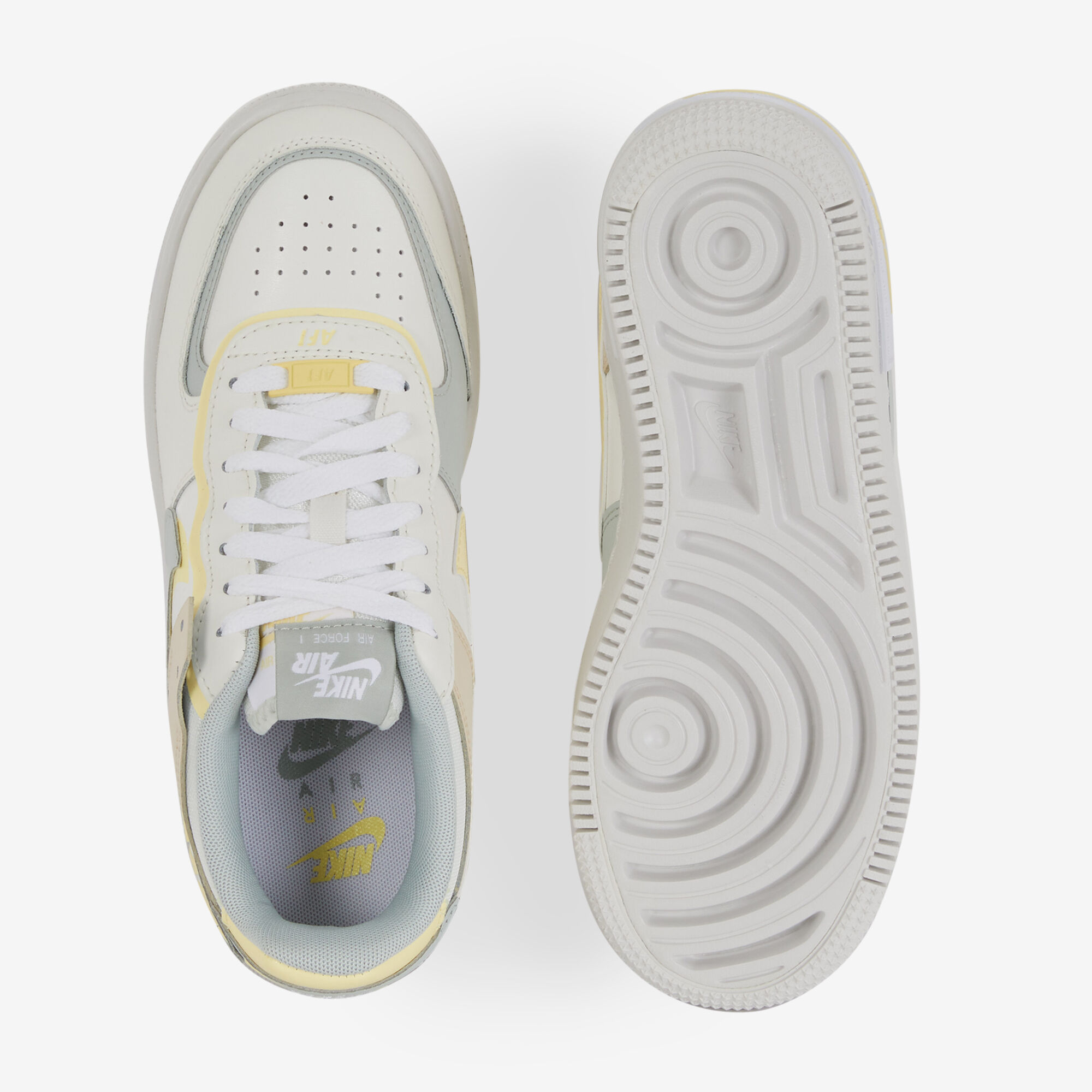 NIKE AIR FORCE 1 SHADOW BEIGE YELLOW SNEAKERS WOMEN Courir
