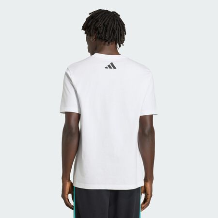 ADIDAS PERFORMANCE T-SHIRT GRAPHIQUE MERCEDES - AMG PETRONAS FORMULA 1 TEAM DNA White / Semi Mint Rush HOMME