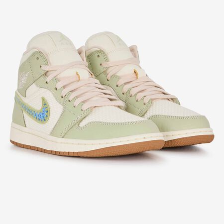 JORDAN air jordan 1 AIR JORDAN 1 MID CROCHET VERT/BLEU FEMME