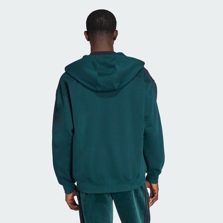 ADIDAS ORIGINALS adidas Adicolor Oversize Full-Zip Hoodie Aurora Ivy / Black MEN