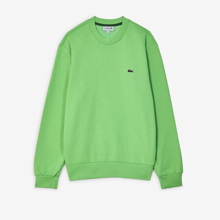 LACOSTE SWEAT CREW CLASSIC LOGO GREEN MEN