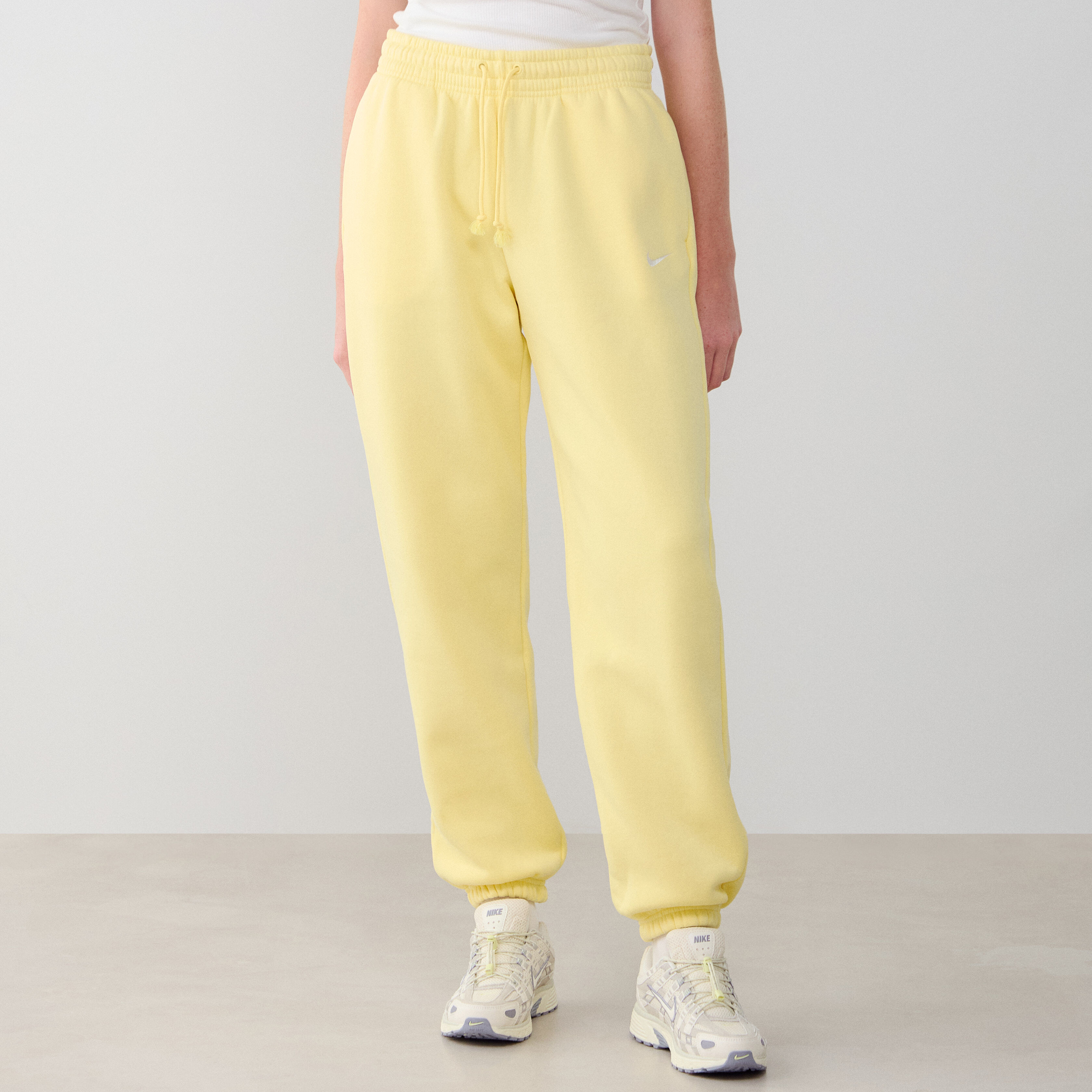 NIKE PANT JOGGER PHOENIX OS PANTALON FEMME JAUNE/BLANC