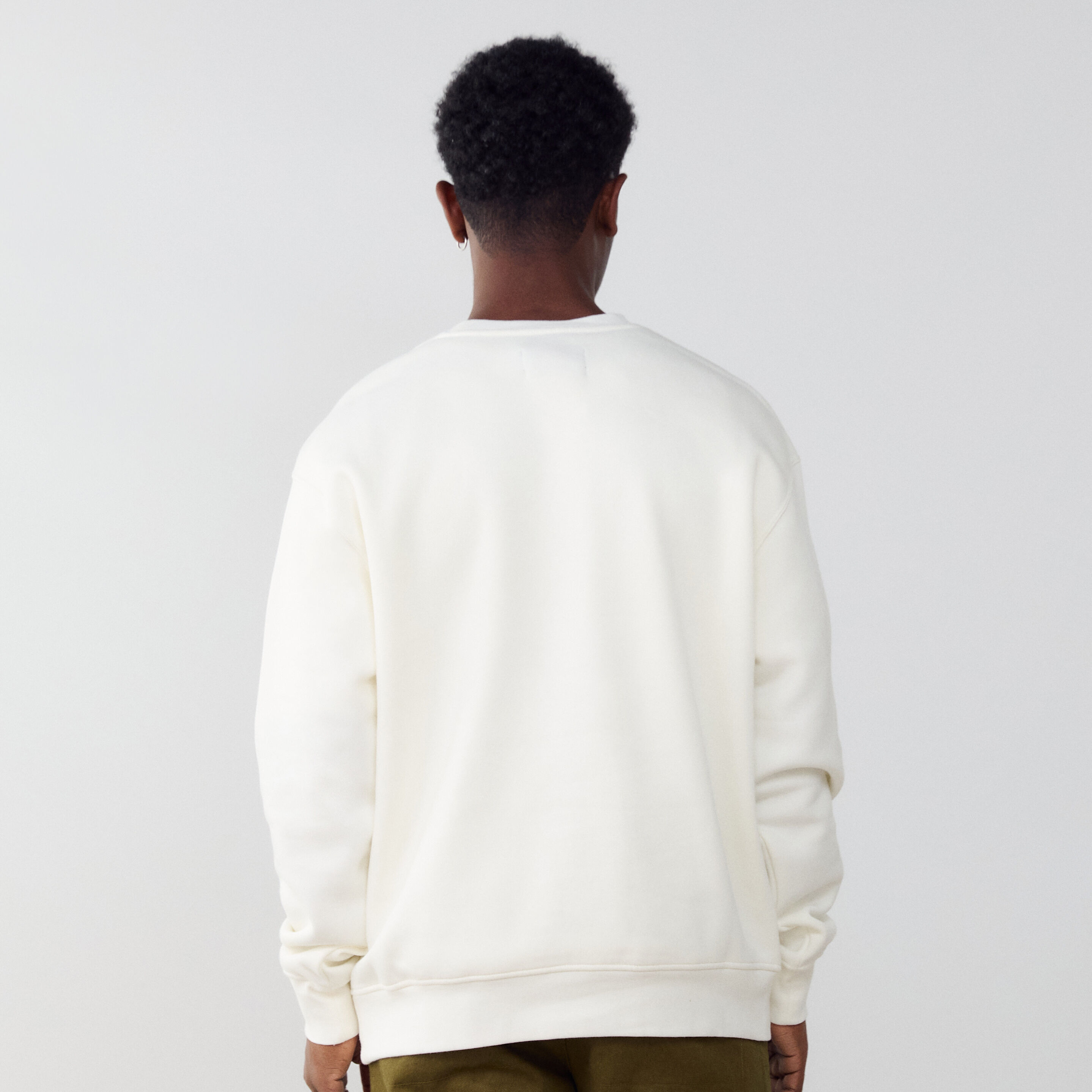 Sweat Crew Brooklyn Ecru - vue 2